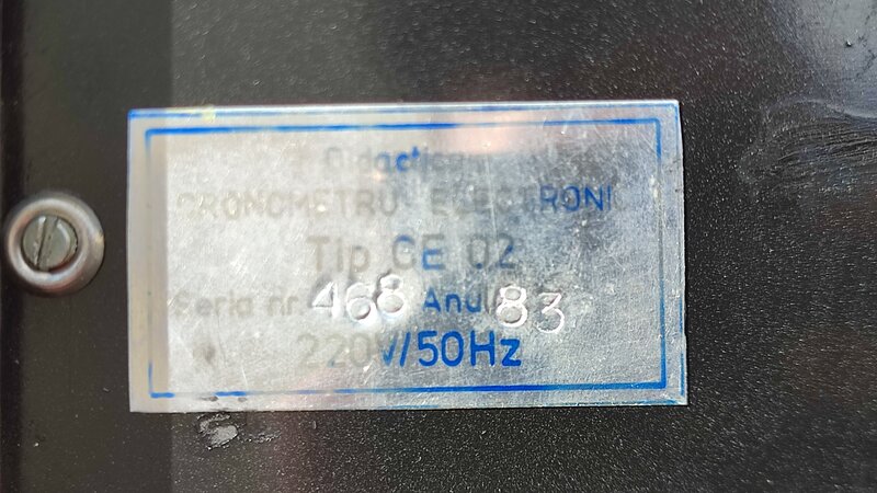 Cronometru electronic pentru uz didactic.